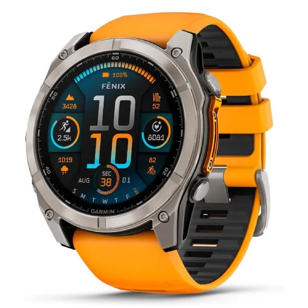Garmin fenix AMOLED, Sapphire, Premium Multisport GPS Smartwatch