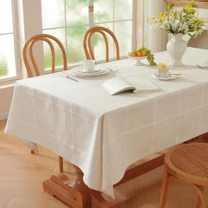 Zobesta Linen Table Cloth Rectangle Tables 60 x 120 Inch