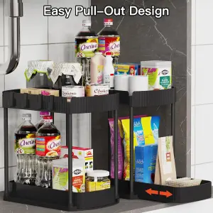 Ukeetap Multi-Purpose Pull-Out Storage Organizers, Under SinkCabinet Organizers and Storage for Bathroom