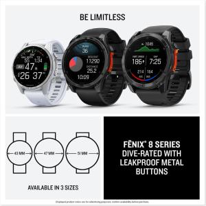 Garmin fenix AMOLED, Sapphire, Premium Multisport GPS Smartwatch