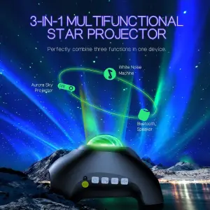 Northern Galaxy Light Aurora Projector with 33 Light Effects, LED Star Projector