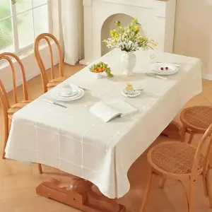 Zobesta Linen Table Cloth Rectangle Tables 60 x 120 Inch